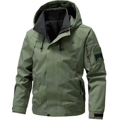 Mens Waterproof Softshell Hiking Jacket  Lightweight Hooded Outdoor Windbreaker For Spring  Autumn 7