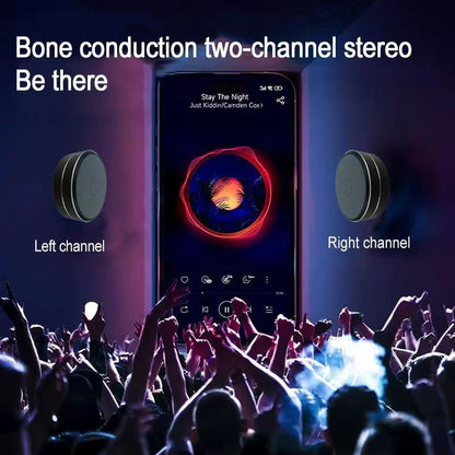 Bone Conduction Wireless Speaker  Portable TWS Resonance Speaker With Enhanced Bass  Wearable Loop 3