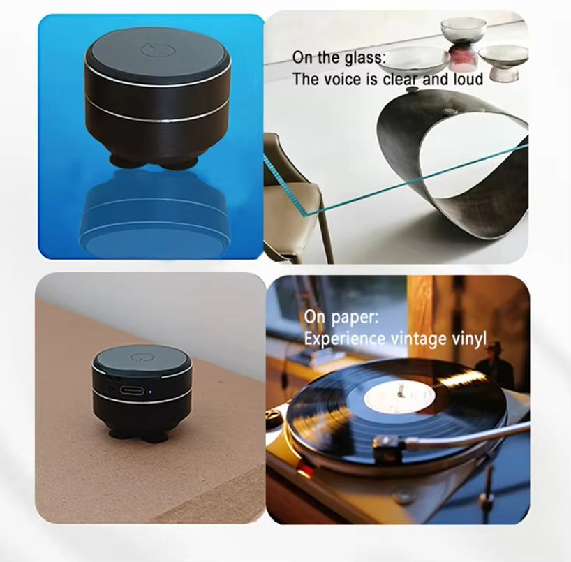 Bone Conduction Wireless Speaker  Portable TWS Resonance Speaker With Enhanced Bass  Wearable Loop 4