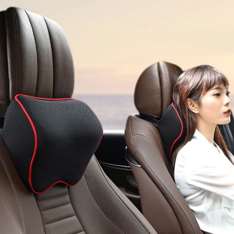 Car Neck Pillow With Memory Foam Cushion For Seat Head Support 1