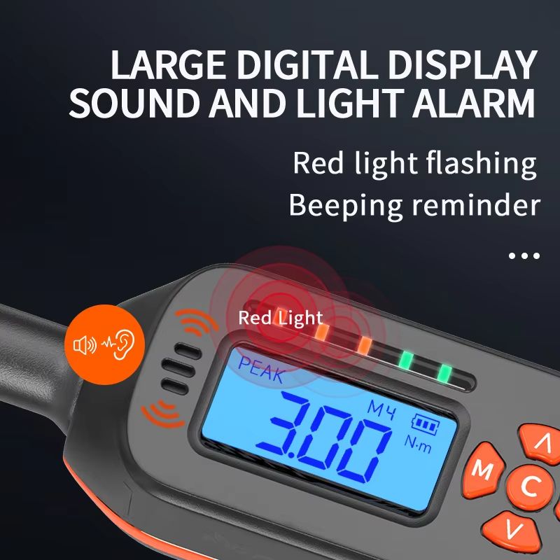 MOVECRAB Digital Torque Wrench Adapter 15340Nm  High Precision Electronic Torque Meter With Preset  3