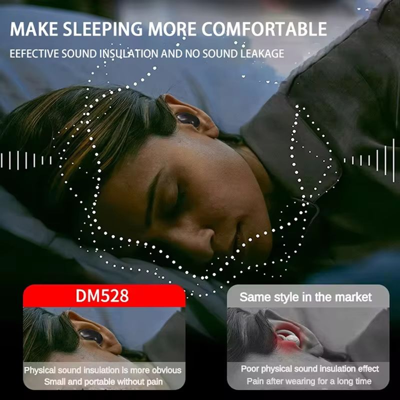 Invisible Sleep Earbuds  Waterproof Bluetooth 53 Noise Cancelling Earphones With Microphone For Nig 1