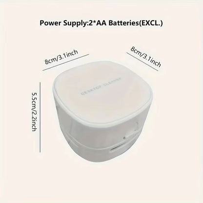 Portable Mini Desk Vacuum Cleaner  Compact Desktop Dust Sweeper For Home Office And Car 1