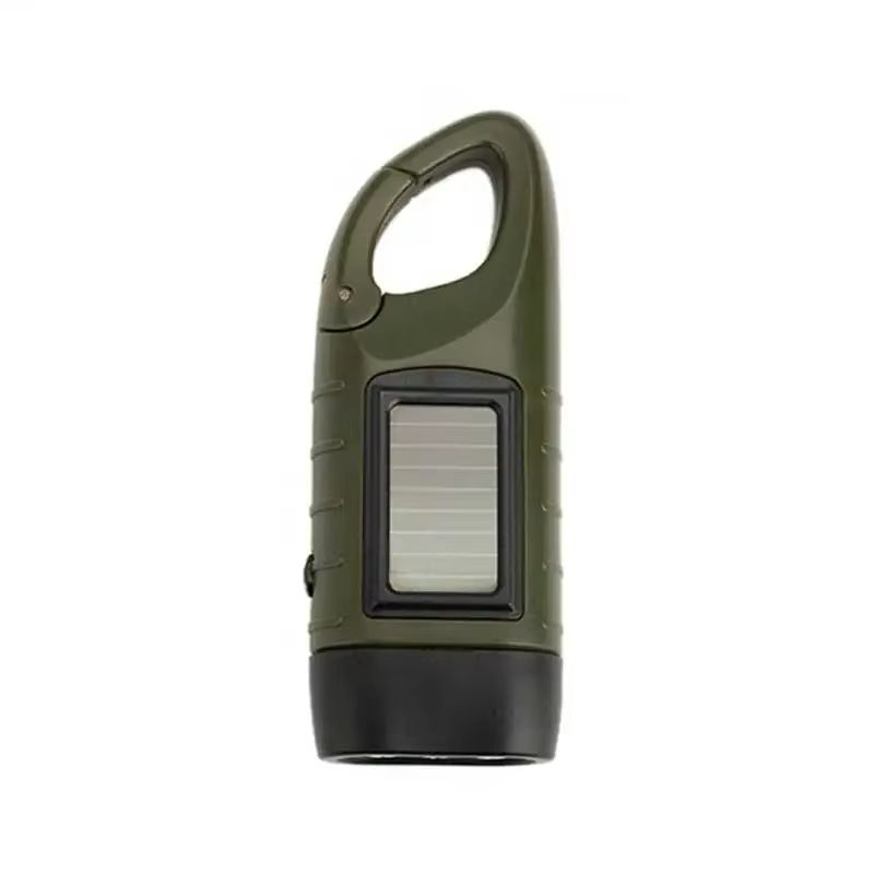 Solar Hand Crank LED Flashlight  Portable Camping Lantern With Dynamo Power And Emergency Torch Lig 4