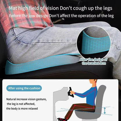 Orthopedic Memory Foam Seat Cushion  NonSlip Support For Tailbone Sciatica  Back Pain Relief 4