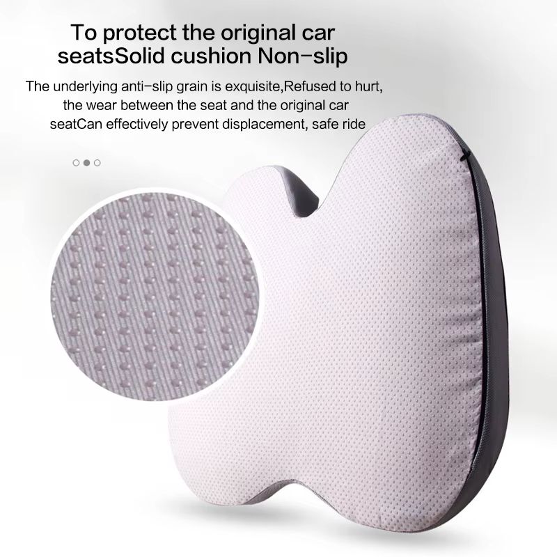 Orthopedic Memory Foam Seat Cushion  NonSlip Support For Tailbone Sciatica  Back Pain Relief 5