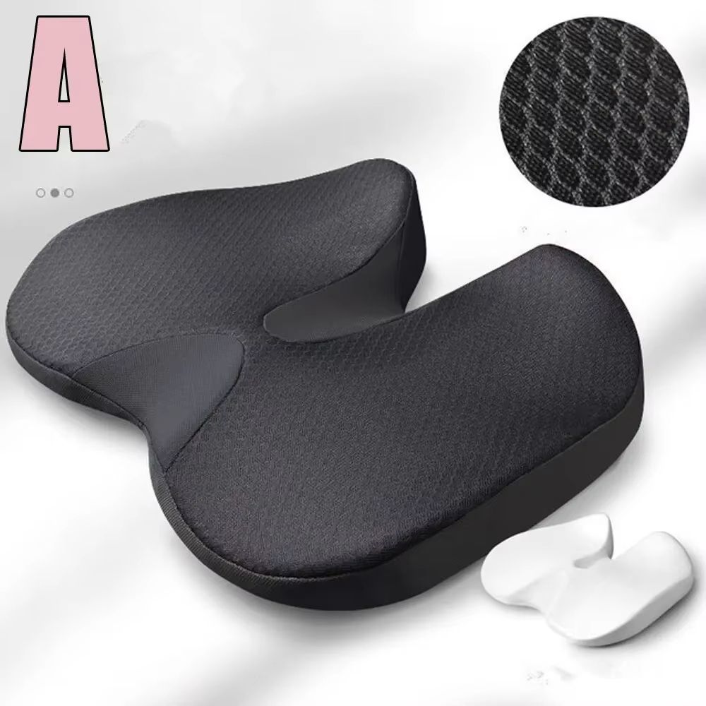 Orthopedic Memory Foam Seat Cushion  NonSlip Support For Tailbone Sciatica  Back Pain Relief 6