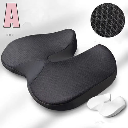Orthopedic Memory Foam Seat Cushion  NonSlip Support For Tailbone Sciatica  Back Pain Relief 6