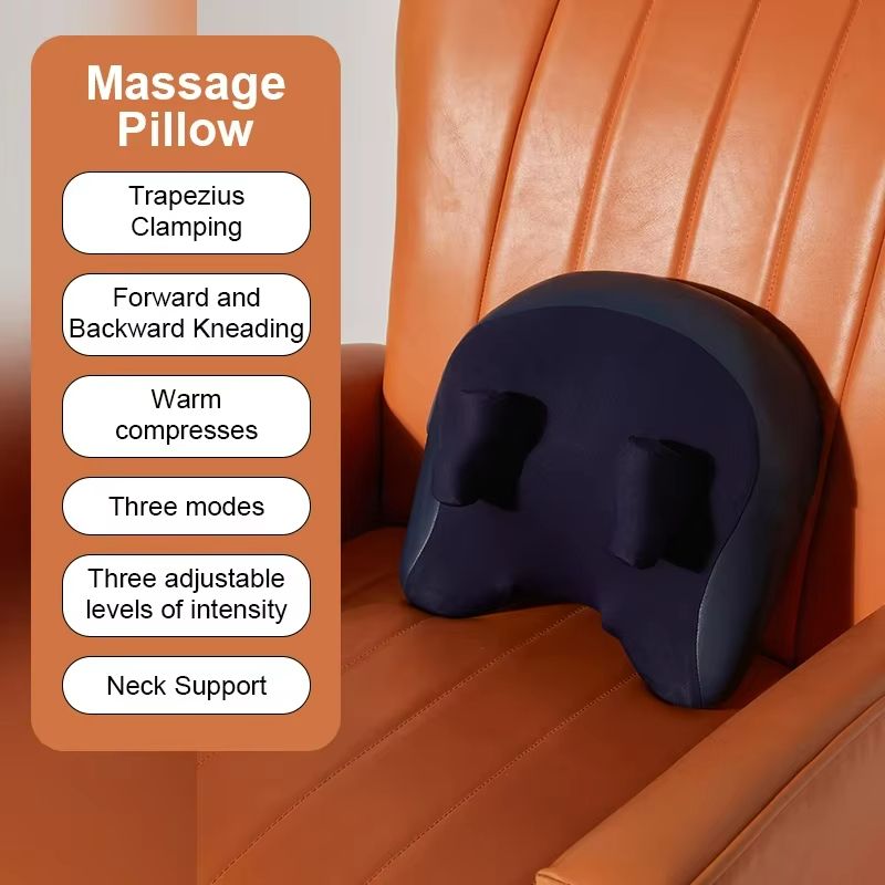 Wireless Shiatsu Massage Pillow  Electric Neck Back  Waist Massager With Heat For Car And Home 9