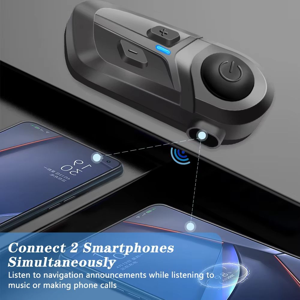 Bluetooth 53 Motorcycle Helmet Headset  Waterproof HandsFree Earphone  Music Player 3