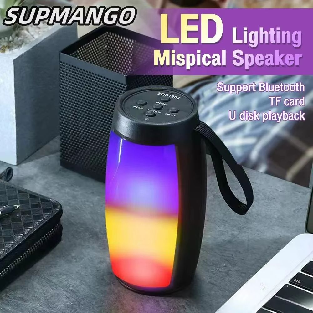 Portable Bluetooth Speaker With Subwoofer  Wireless LED Sound System For Car Home  Outdoor Music 2