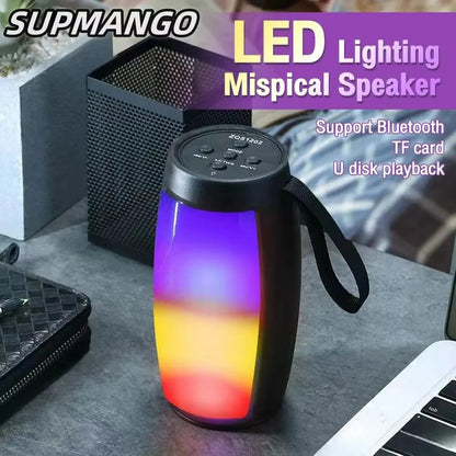 Portable Bluetooth Speaker With Subwoofer  Wireless LED Sound System For Car Home  Outdoor Music 2