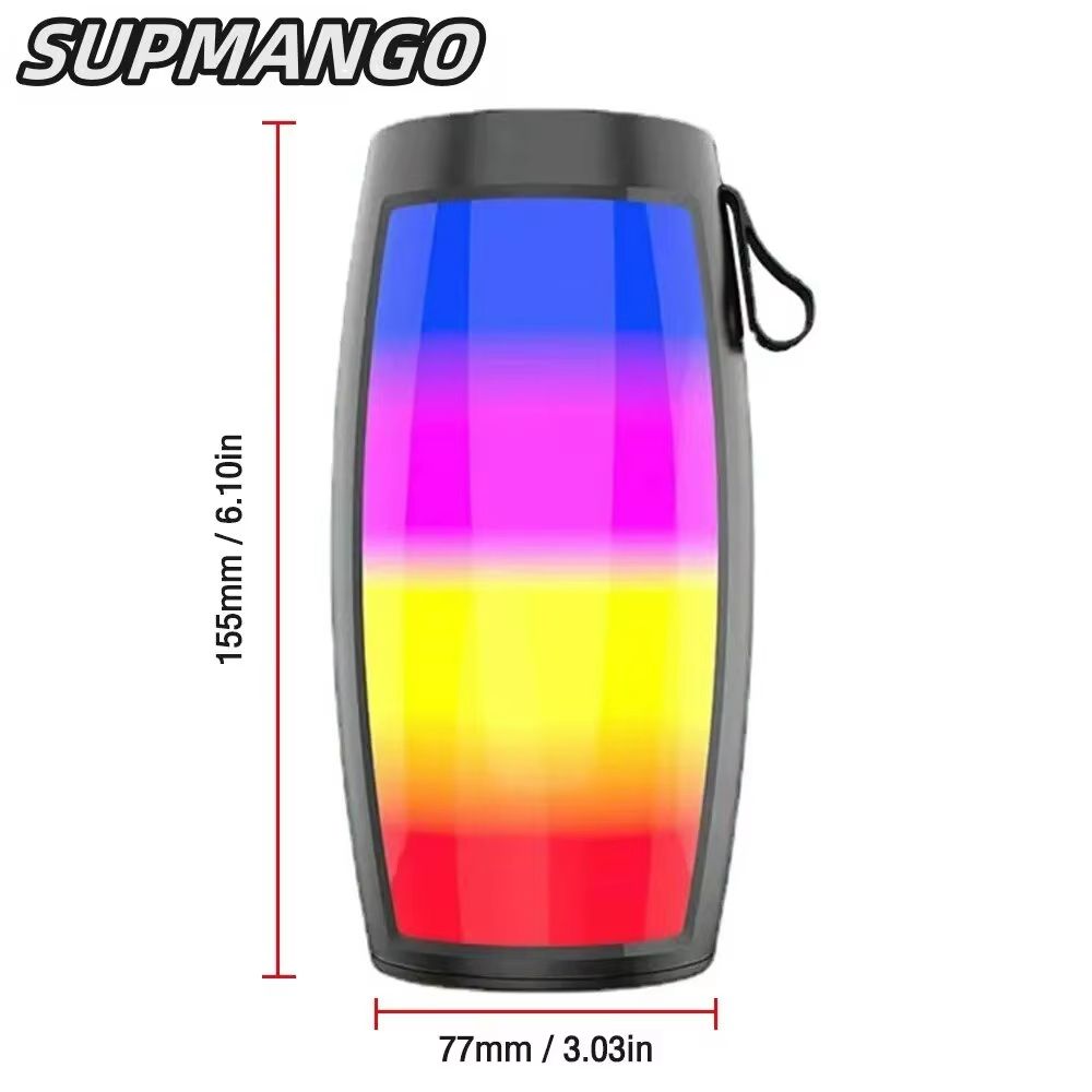 Portable Bluetooth Speaker With Subwoofer  Wireless LED Sound System For Car Home  Outdoor Music 5