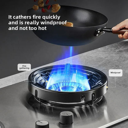 Durable Stove Wok Support Ring with 8 Openings for Stable Cooking