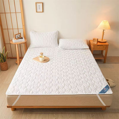 Breathable Waterproof Mattress Protector With Elastic Straps  Noiseless Deep Pocket Cover Pad 6