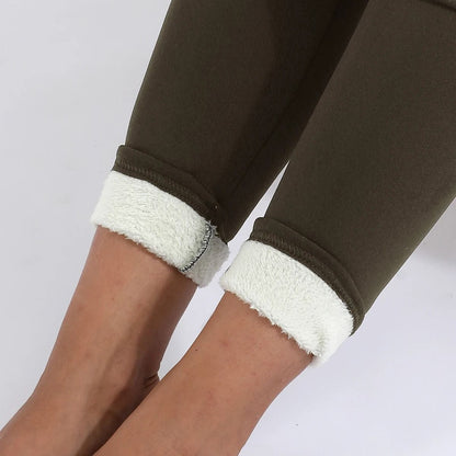 Velvet High Waist Winter Leggings For Women 4