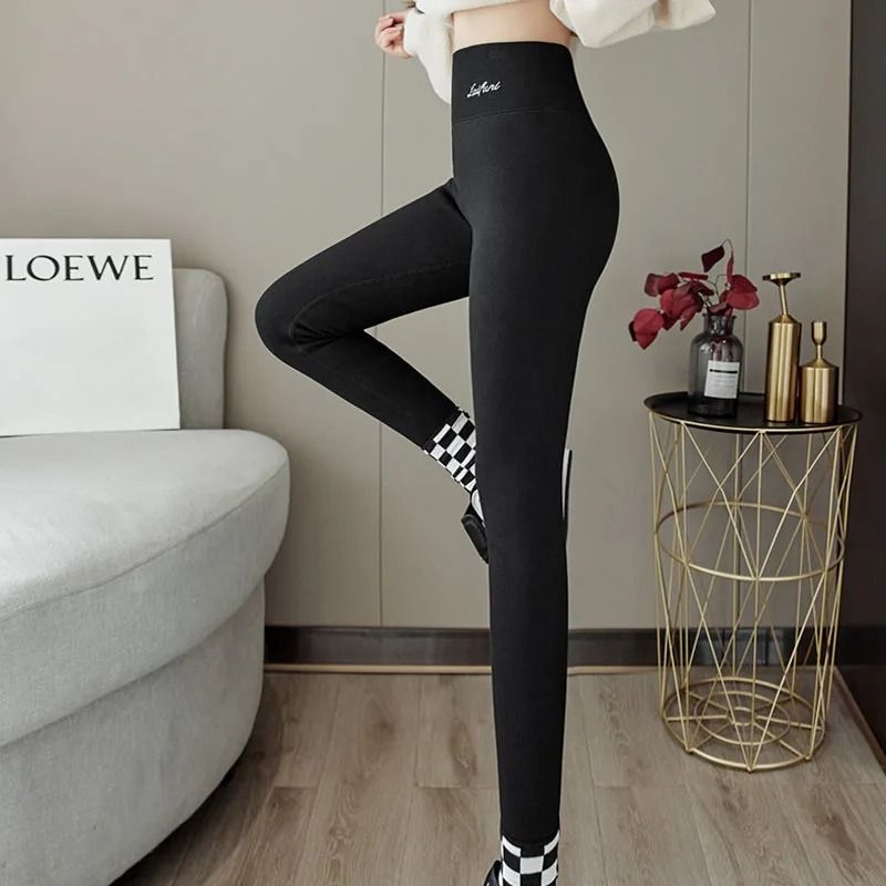 Velvet High Waist Winter Cotton Pants For Women 4
