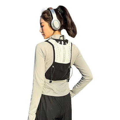 Ultralight Running Vest with Hydration Pack, Breathable, Reflective Water Bladder Daypack for Hiking & Trail Running
