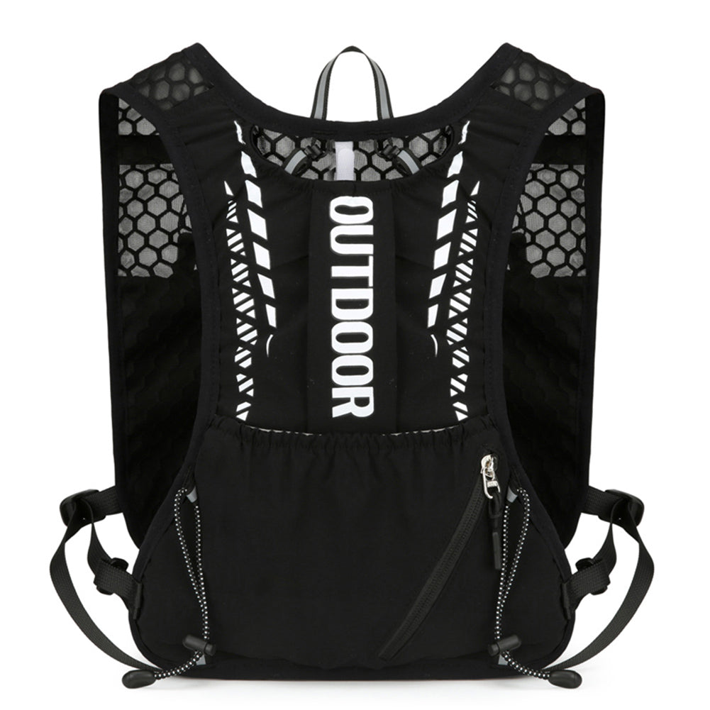 Ultralight Running Vest with Hydration Pack, Breathable, Reflective Water Bladder Daypack for Hiking & Trail Running