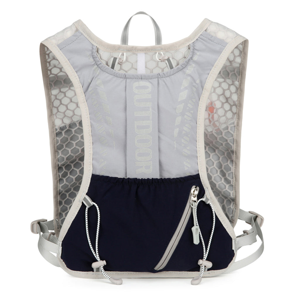 Ultralight Running Vest with Hydration Pack, Breathable, Reflective Water Bladder Daypack for Hiking & Trail Running