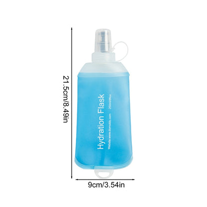 Ultralight Soft Flask Foldable Water Bag, Portable TPU Drink Bottle for Hiking, Camping & Sports BPA-Free Hydration