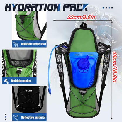 1pc New Lightweight Hydration Backpack for Men & Women, Water Backpack for Running, Hiking, Cycling Outdoor Adventure