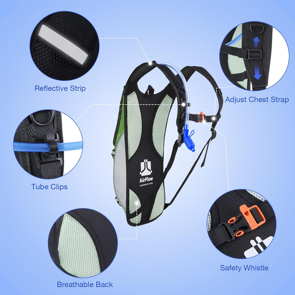 1pc New Lightweight Hydration Backpack for Men & Women, Water Backpack for Running, Hiking, Cycling Outdoor Adventure