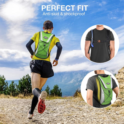 1pc New Lightweight Hydration Backpack for Men & Women, Water Backpack for Running, Hiking, Cycling Outdoor Adventure