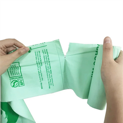 RMWIN-Biodegradable Compostable Trash Bags Corn Starch Garbage Bags, Eco-Friendly Kitchen Food Waste Bags & Scraps