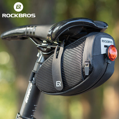 ROCKBROS Bicycle Saddle Bag 3D Shell Rainproof Reflective Bike Tail Bag For Shockproof Storage Of T 1