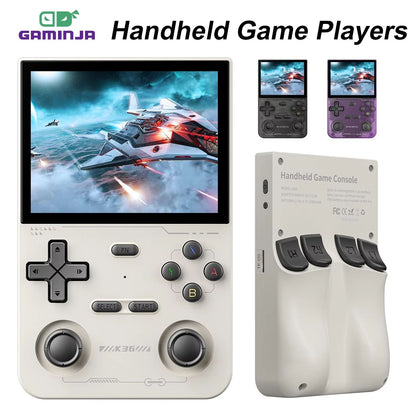 GAMINJA K36 Retro Handheld Game Console with 16,000 Games & 3.5-Inch IPS Screen