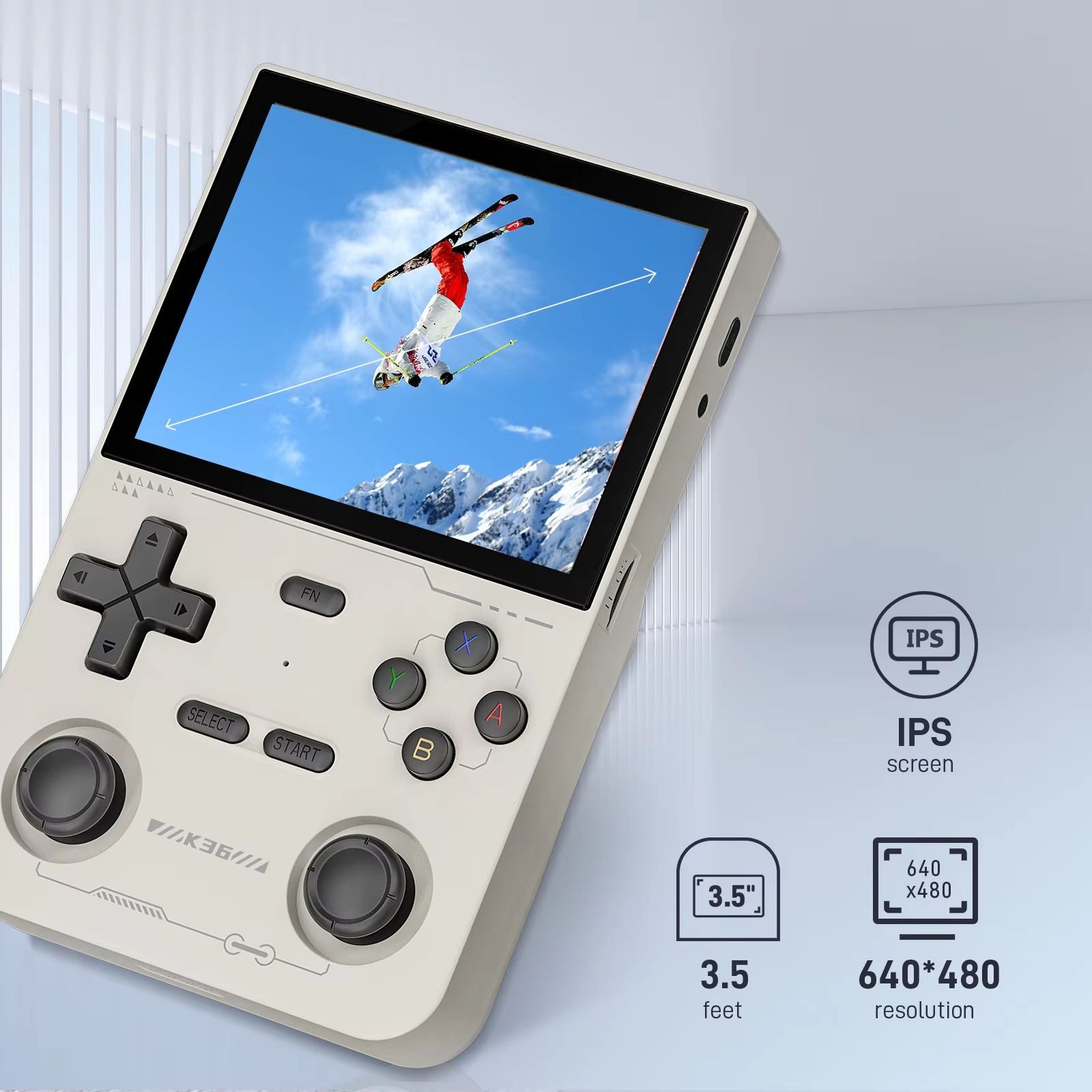 GAMINJA K36 Retro Handheld Game Console With 16000 Games  35Inch IPS Screen 2