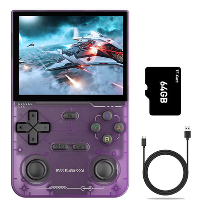 GAMINJA K36 Retro Handheld Game Console With 16000 Games  35Inch IPS Screen 8