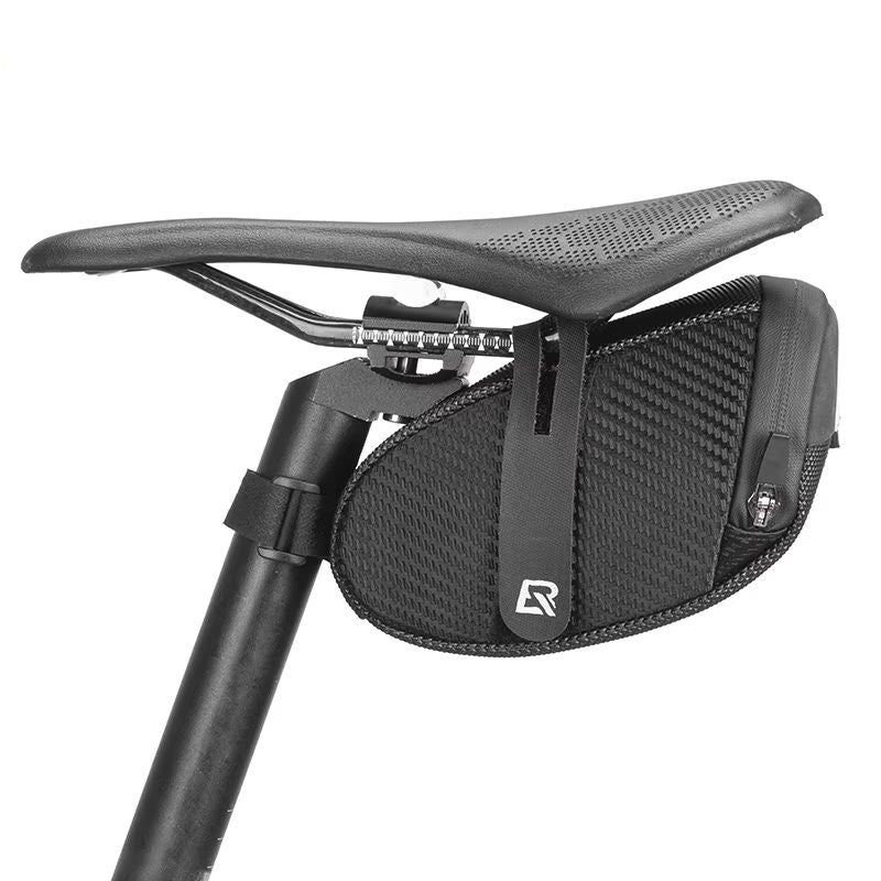 ROCKBROS Bicycle Saddle Bag, 3D Shell Rainproof, Reflective Bike Tail Bag for Shockproof Storage of Tubes Accessories