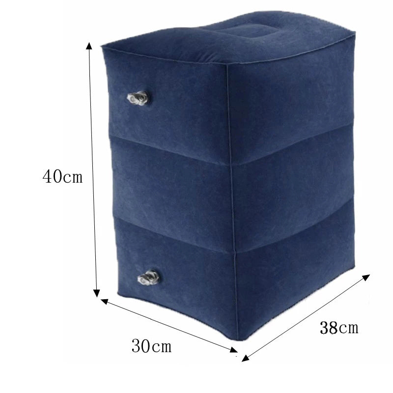 PVC Kids Flight, Sleeping Footrest Pillow, Resting Pillow, On Airplane, Car Bus Pillow Inflatable, Travel Foot Rest Pad