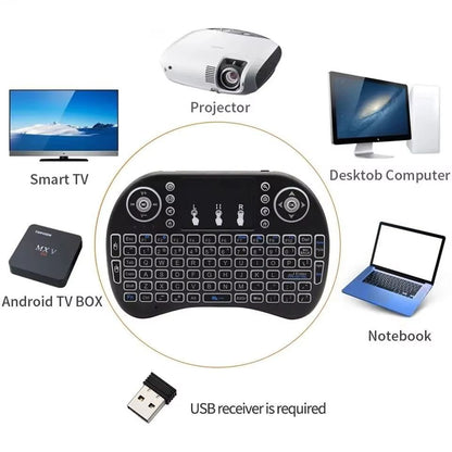 I8 Mini Wireless Keyboard With Air Mouse  Touchpad Remote For Android TV  PC 4