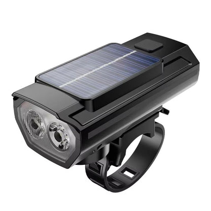 Solar Rechargeable Bicycle Light With 120dB Horn  TYPEC Charging 9