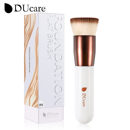 DUcare Foundation Brush Flat Top Kabuki Makeup Brush with Synthetic Hair for Liquid, Mineral Powder, Buffing & Stippling