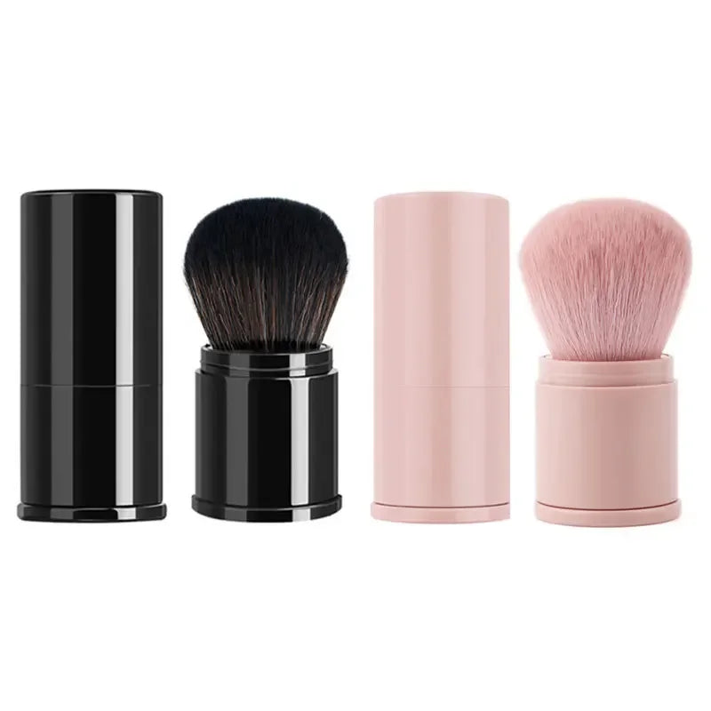 Quality Portable Mini Retractable Blush Brush for Loose Powder & Foundation, Professional Multi Functional Makeup