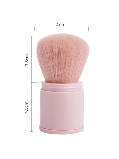Quality Portable Mini Retractable Blush Brush for Loose Powder & Foundation, Professional Multi Functional Makeup