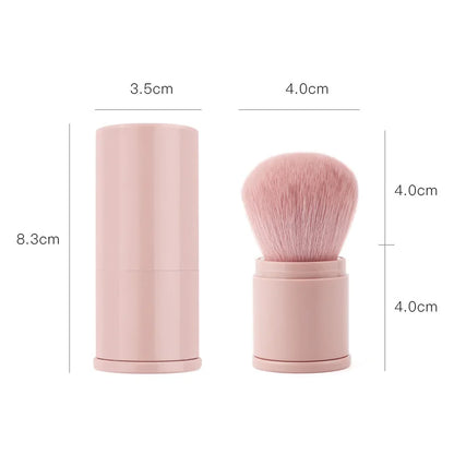 Quality Portable Mini Retractable Blush Brush for Loose Powder & Foundation, Professional Multi Functional Makeup