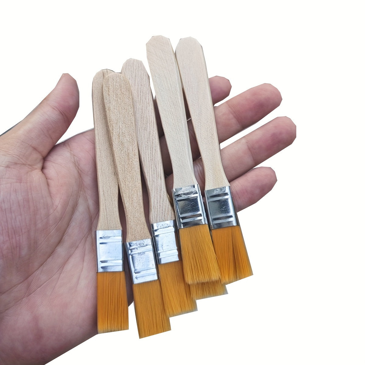 24/48/72 Mini Nylon Brushes Set, Wood Handle Art Paint Brush for Gouache, Acrylic & Wall Art, Soft Bristle Painting Tool
