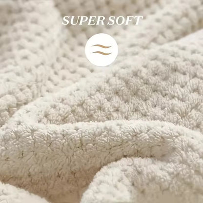 Large Hair Drying Towel Solid Color Water Absorbent Microfiber Wrap With Elastic Strap Soft Quick D 1