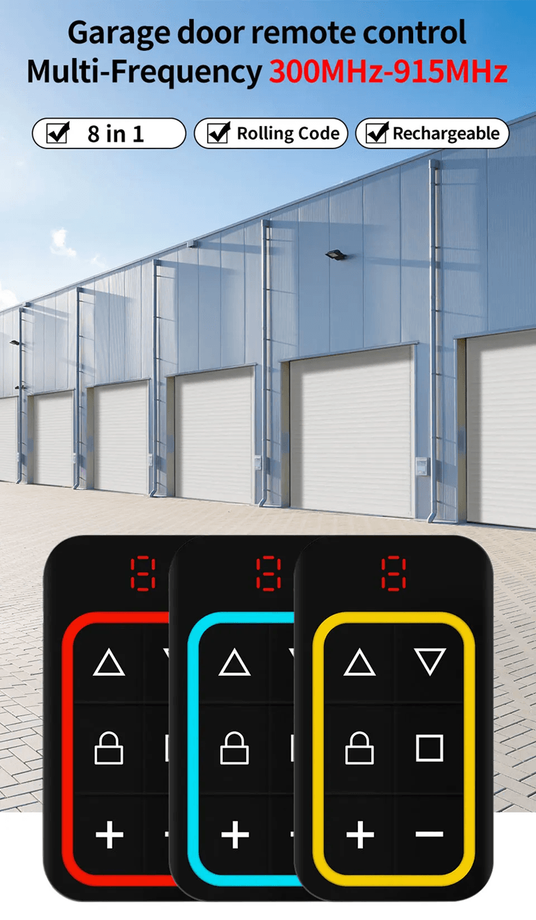 Universal Garage Remote Control Multi Frequency Gate and Door Duplicator 8 Channel