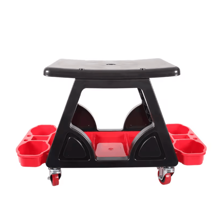 Multifunctional Car Wash Chair and Mobile Tool Cart with Pulley Wheels