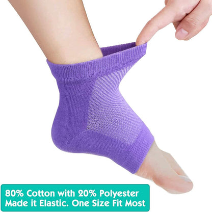 Heel Socks Feet Skin Care Colorful Silicone Moisturizing Gel Cracked Dry Heel Repair Protectors Plantar Fasciitis Inserts Pads