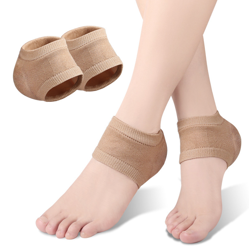 Gel Silicone Heel Protectors, Heel Pads & Cups for Plantar Fasciitis Support, Foot Care, Skin Repair