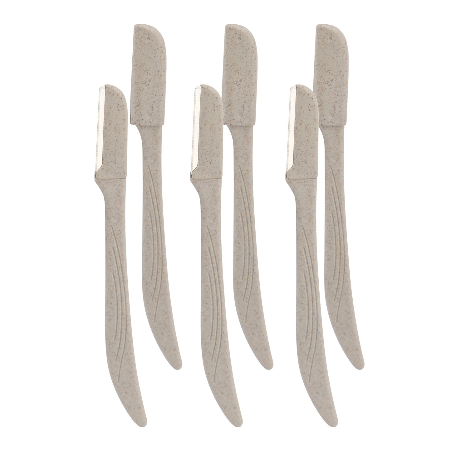 Eco-Friendly Wheat Straw Eyebrow Trimmer, Stainless Steel Eyebrow Razor, Environmentally Biodegradable Eye Brow Shaving