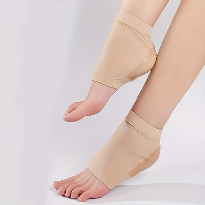 Breathable Silicone Heel Socks, Anti-Slip Moisturizing Gel Foot Covers for Cracked Heels & Dry Skin