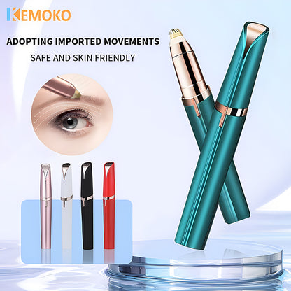 USB Rechargeable Electric Eyebrow Trimmer, Security Hair Removal Eye Brow Epilator Shaver & Painless Facial Razor